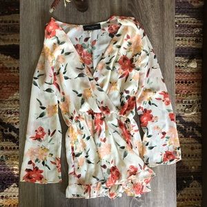 Akira Floral shorts romper
